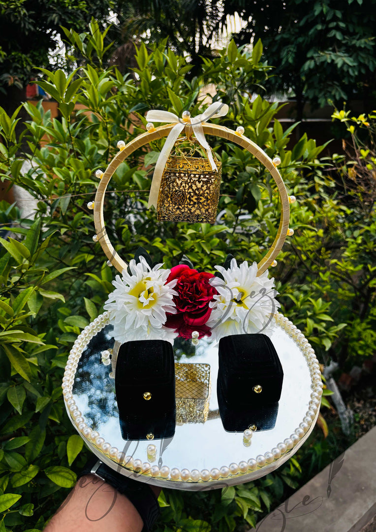 Nikkah Tray With Engagement Ring Box | ET-003