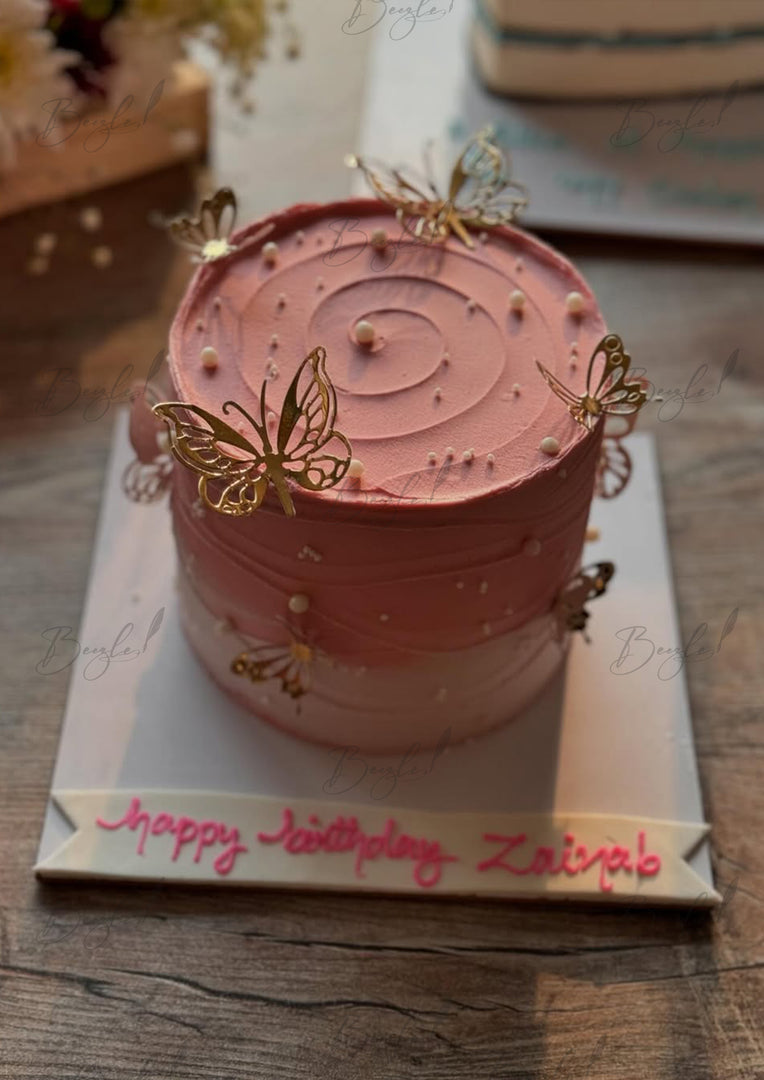 Mystic Butterfly Birthday Cake | GC-132