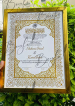 Load image into Gallery viewer, The Luxury Nikah Certificate with Golden Attractive Design | NC-168
