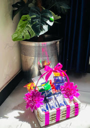 Pink Chocolate Gift Basket  GB-134