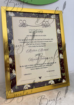 Load image into Gallery viewer, Nikkah Certificate With Unique Design and Beautiful Nikah Pen
