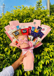 Pink Snack Bouquet with Gift Box | BCG-149