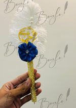 Load image into Gallery viewer, Qubool hai Nikah Pen Navy Blue Flower &amp; Pearl | PEN-18
