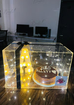 Load image into Gallery viewer, Custom Chocolate Cake in LED Display Gift Box | CB-004
