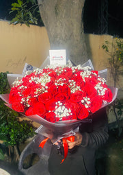 Crimson Luxe Rose Bouquet | BCG-072