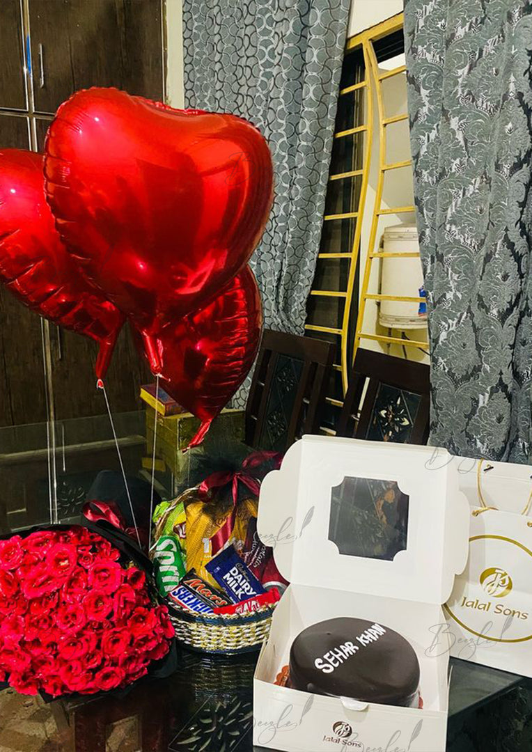 Love Combo Gift with Cake and Snacks | GDEL-135