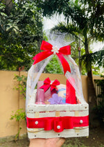 Load image into Gallery viewer, Glow Gift Basket with Red Ribbon | GB-181
