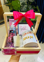 Mother’s Day Wooden Tray Gift Basket | GB-138
