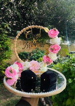 Load image into Gallery viewer, Floral Mirror Ring Tray | NT-035
