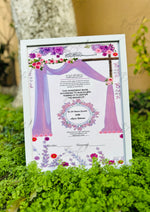 Load image into Gallery viewer, Nikah Certificate With Beautiful Print | NC-113
