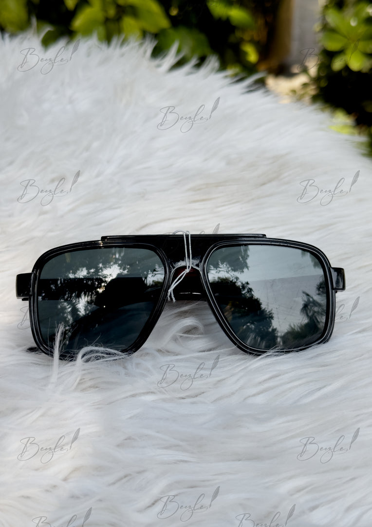 Black Aviator Sunglasses | GLS-003