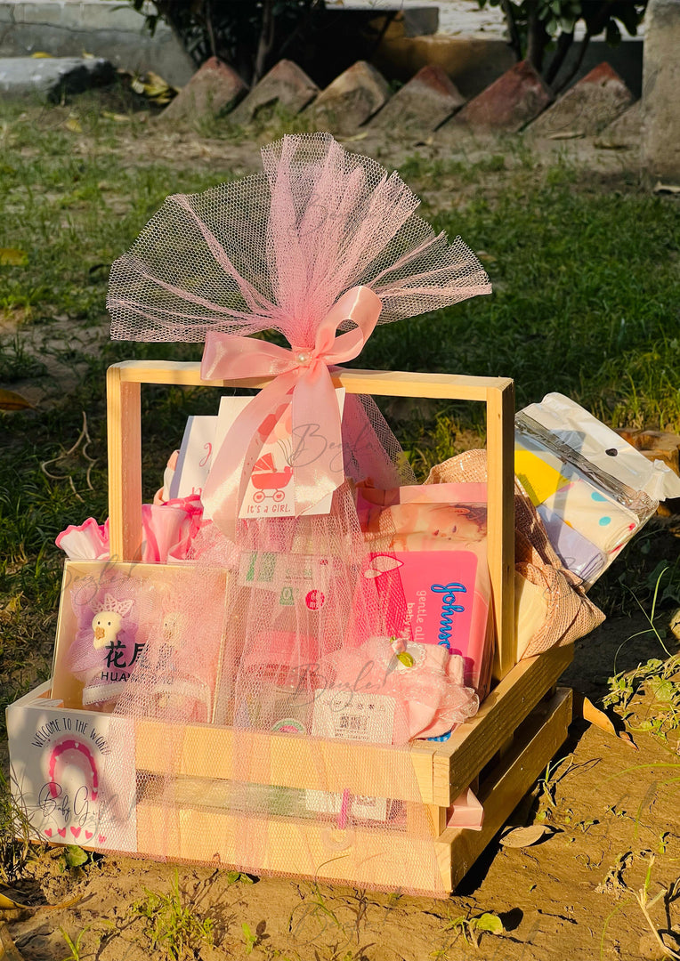 Premium Baby Girl Gift Basket | GB-110