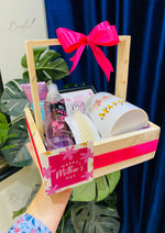 Load image into Gallery viewer, Mother’s Day Wooden Tray Gift Basket | GB-138
