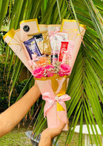 Load image into Gallery viewer, Pink Glow Snack &amp; Care Bouquet | BCG-141
