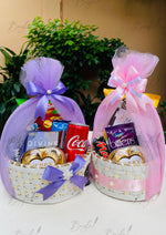 Load image into Gallery viewer, Snack Basket Gift Set – Pink &amp; Purple Pair | GDEL-170
