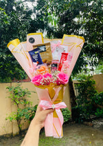 Load image into Gallery viewer, Pink Glow Snack &amp; Care Bouquet | BCG-141
