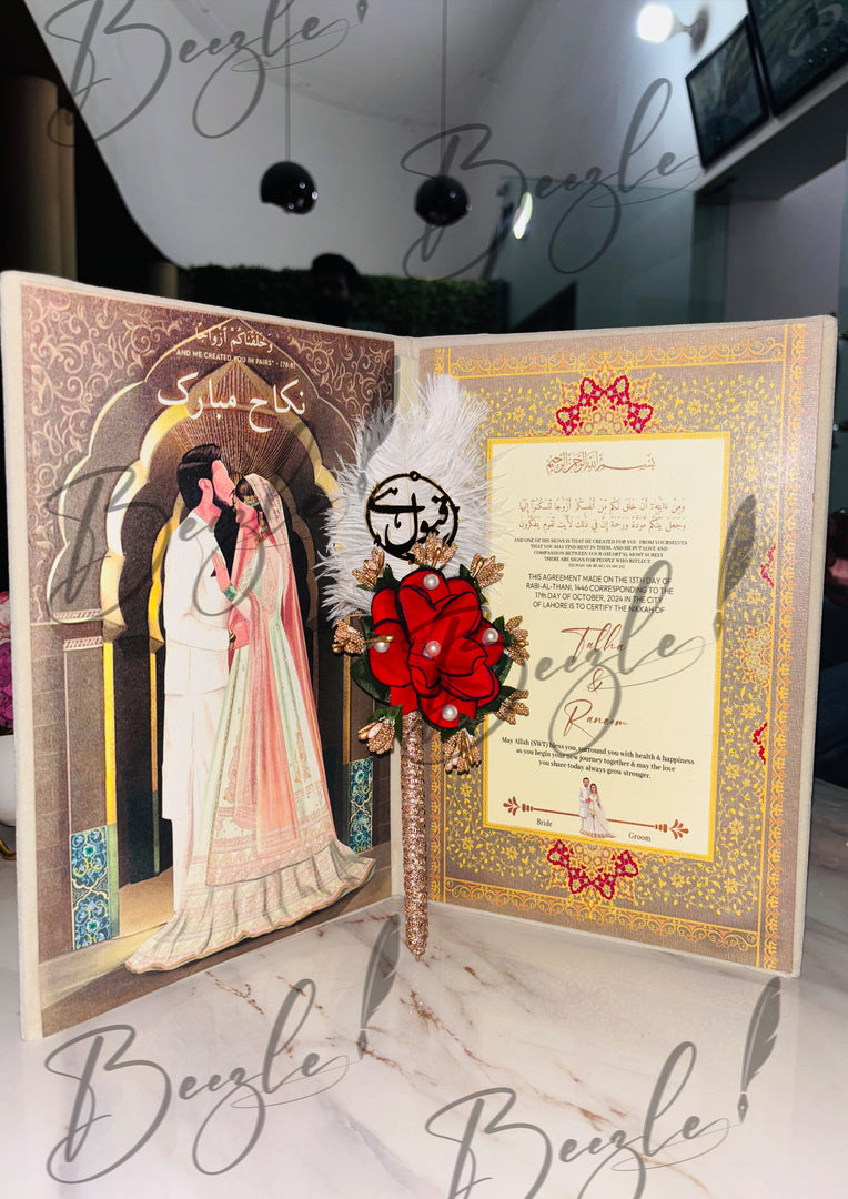 The Qubool Hai Nikah Pen With Attractive Customized Booklet | DEL-084