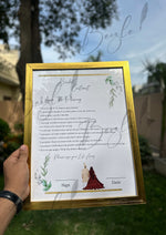 Load image into Gallery viewer, Wedding Bridal Contract With Golden Design | BC-006
