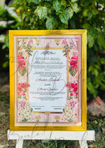 Load image into Gallery viewer, Luxury Nikah Certificate with Attractive Colourfull Flowers
