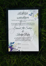 Load image into Gallery viewer, Nikah Certificate With Customized Name, Arabic Ayat, and Signature Line | NC-024
