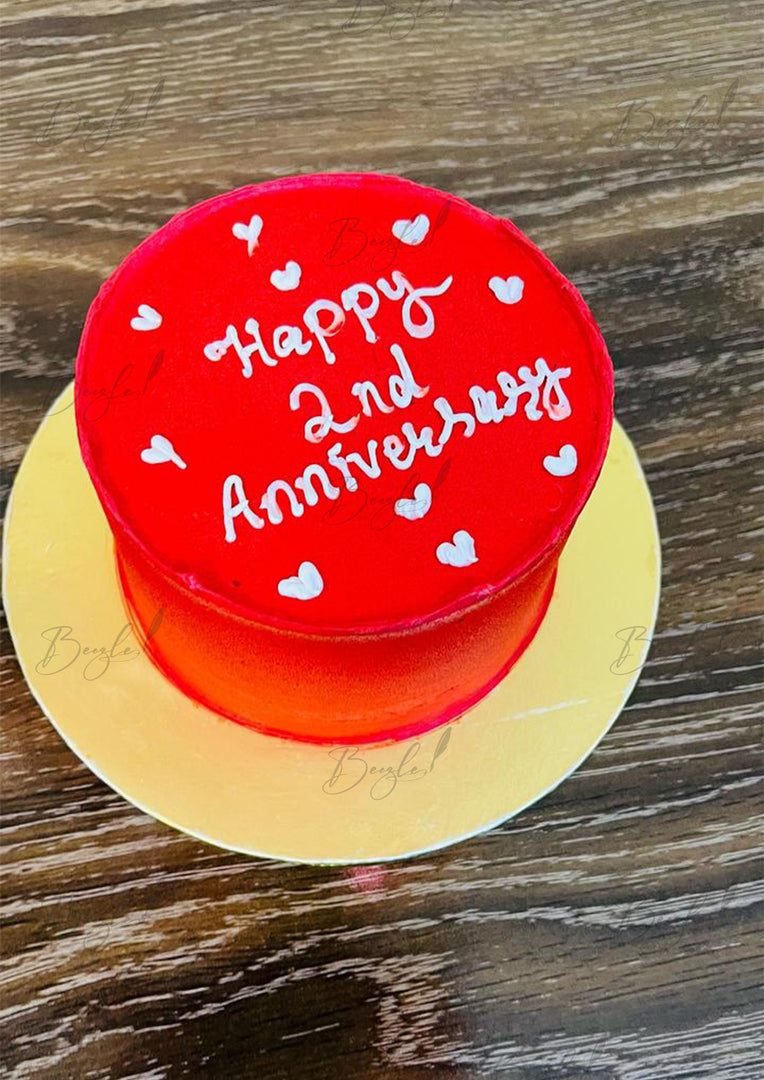 LoveGlow Anniversary Cake in Acrylic Box GC-038