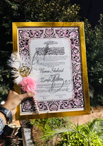 Load image into Gallery viewer, The Luxury Nikah Certificate With Beautiful Nikah Pen | DEL-109
