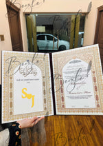 Load image into Gallery viewer, The Maroon Nikkah Booklet With Attractive Nikah Certificate | NB-005
