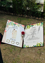 Load image into Gallery viewer, The Customized Red Nikkah Booklet With Name Pen | DEL-036
