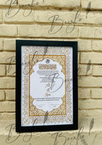 Load image into Gallery viewer, The Luxury Nikah Certificate with Golden Attractive Design | NC-168
