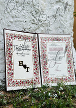 Load image into Gallery viewer, Nikkah Booklet With Beautiful Nikah Certificate | NB-008
