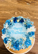 Load image into Gallery viewer, Blue Petal Crown Cake | GC-142