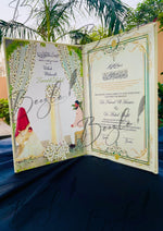 Load image into Gallery viewer, The Golden Nikkah Booklet With Attractive Design
