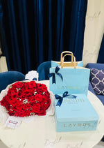 Load image into Gallery viewer, Red Roses &amp; Layers Cake Gift Set | GDEL-163

