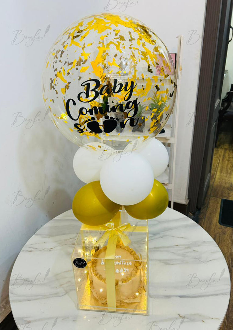 Baby Coming Cake Box | GBO-260