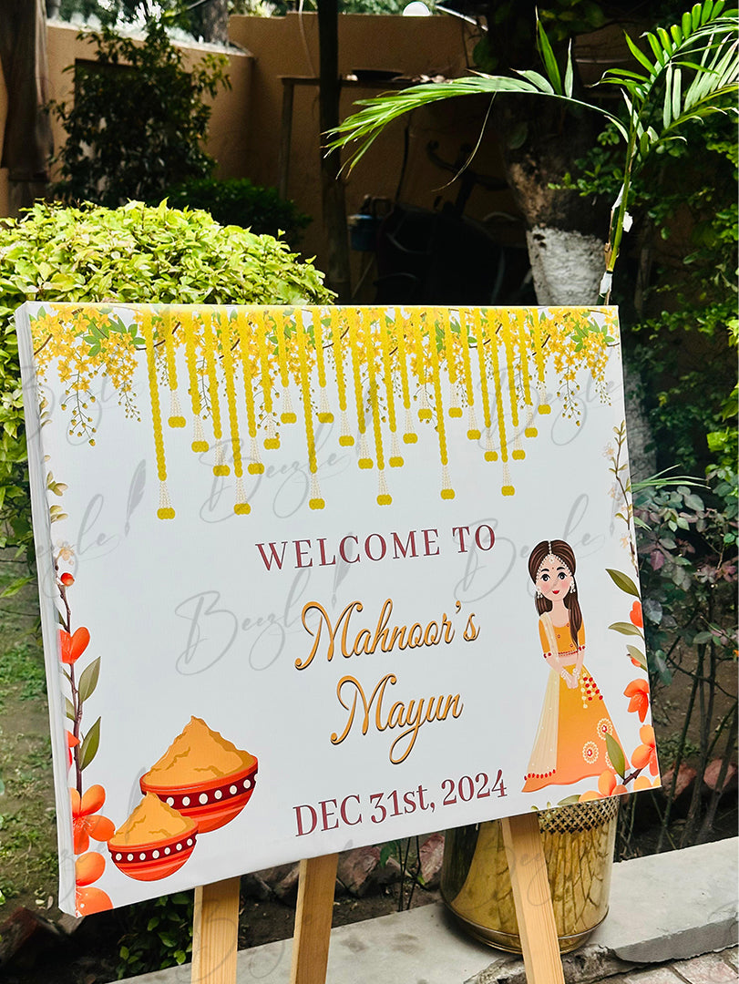 Nikkah Welcome Board