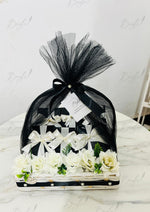 Load image into Gallery viewer, Black Floral Basket | GDEL-412