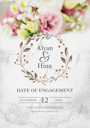 Printed Engagement Certificate With Date of Engagement | PEC-007