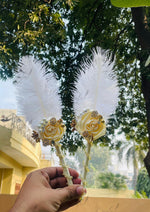 Load image into Gallery viewer, Ivory Feather Pens Duo | DEL-180