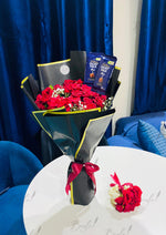 Load image into Gallery viewer, Red Roses &amp; Dairy Milk Bouquet Gift | GDEL-138
