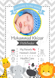 Welcome To the World Baby Announcement Frame | BBAF-002