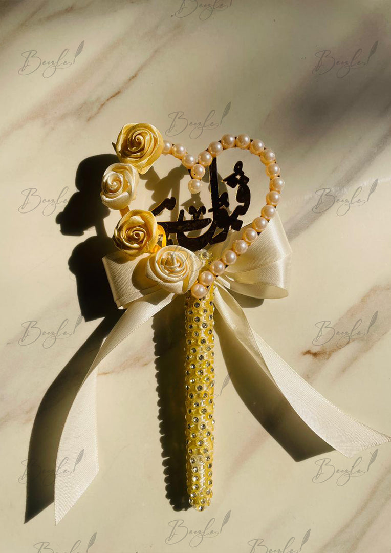 Pearl Rose Heart Pen | PEN-110