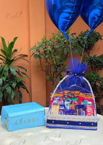 Load image into Gallery viewer, Snack Basket with Balloons &amp; Cake | GDEL-144
