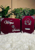 Load image into Gallery viewer, Custom Velvet Nikkah Booklet | BOX-016
