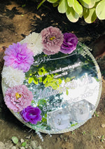 Load image into Gallery viewer, Floral Mirror Ring Tray | NT-031
