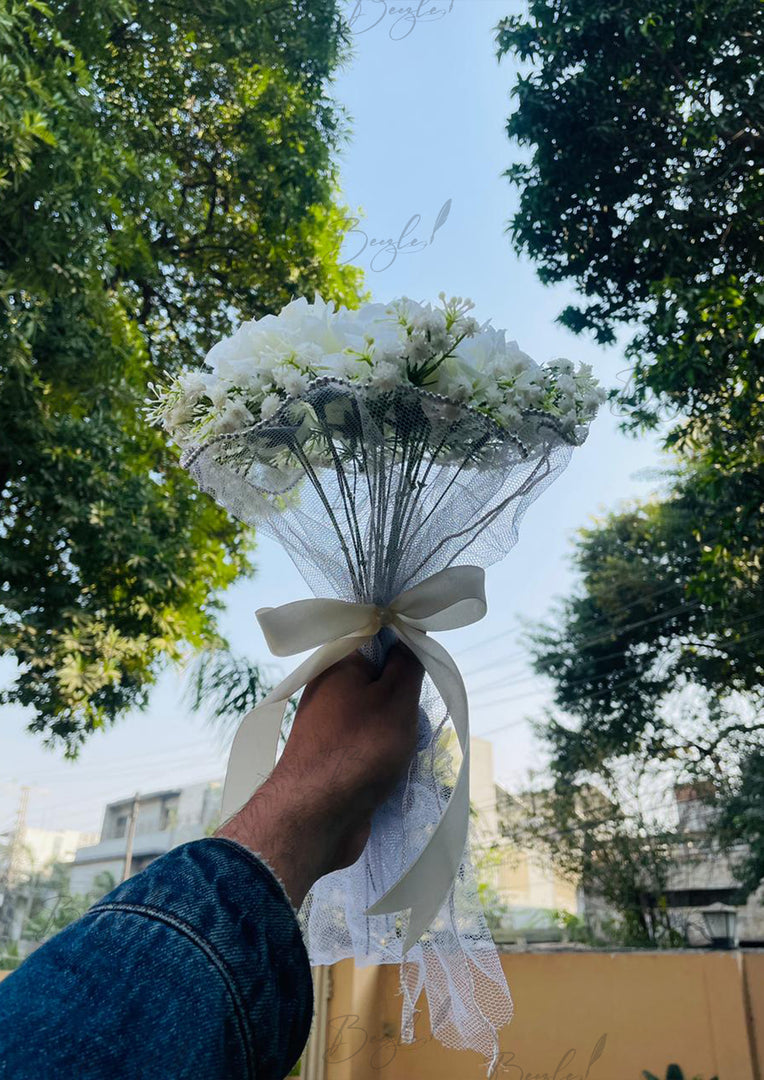 Pure White Roses Bouquet | BCG-239