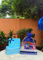 Load image into Gallery viewer, Snack Basket with Balloons &amp; Cake | GDEL-144
