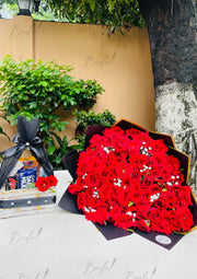 Red Roses Bouquet & Chocolates Gift Combo | GDEL-168