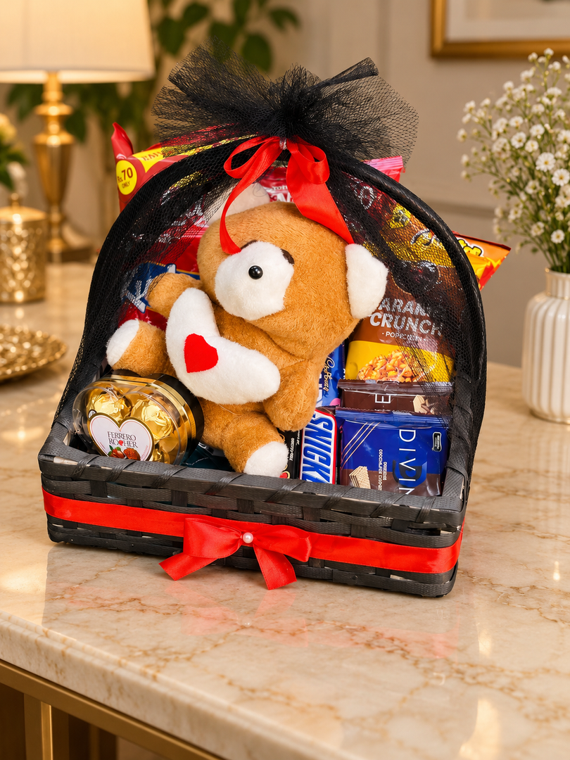 Cuddles & Treats Gift Basket | GB-048