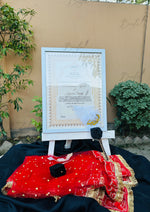 Load image into Gallery viewer, Get Perfect Deal Attractive Nikah Frame, Nikah Pen, Nikkah Duppata | DEL-025