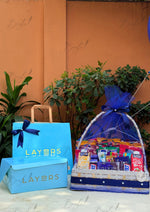Load image into Gallery viewer, Snack Basket with Balloons &amp; Cake | GDEL-144
